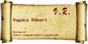 Vagács Róbert névjegykártya