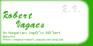 robert vagacs business card